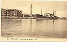 Harbour, Port Said, Egypt - historic postcard