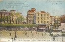 Place du Gouvernement, Hôtel de la Régence et Statue du Duc d'Orléans, Alger, Algérie, carte postale historique 1913