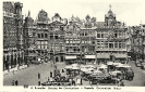 Maisons des Corporations, Bruxelles - Corporations Houses, Brussels, historic postcard