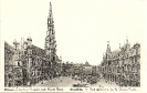 Grand'Place, Bruxelles, carte postale historique