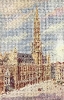 Hôtel de Ville, Bruxelles - Stadhuis, Brussel, historische postkaart, 1920