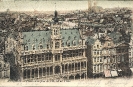 Hôtel de ville, Bruxelles, carte postale historique 1904