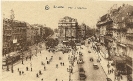 Place de Brouckère, Bruxelles, carte postale historique 
