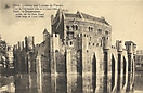 Gravensteen, Gent - 's Gravensteen, Gent - gezien van het Klein Gewad (zijde langs de Liève) - historische postkaart