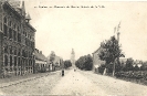 Roulers, Chaussée de Menin, entrée de la ville, carte postale historique, Feldpost, 1915