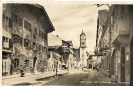 Obere Marktstraße mit Neunerhaus, Mittenwald an der Isar, historische Ansichtskarte 1938