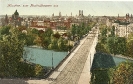 Maximilianstraße vom Maximilianeum aus, München, historische Ansichtskarte