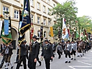 Schützenbezirk München mit Fahnenblock - Trachten-und Schützenzug, Oktoberfest, München-2015