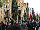 Fahnen der Vereine - Trachten-und Schützenzug, Oktoberfest, München-2015