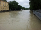 Blick von der Praterwehrbrücke in München, 2013