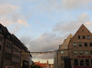 Weihnachtsdekoration durch die Straßen von Nürnberg