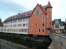 Karlsbrücke (Untere Karlsbrücke), Nürnberg, Blick auf Pegnitz und Trödelstuben 
