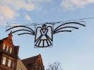 Weihnachtsdekoration durch die Straßen von Nürnberg