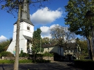 St. Andreas, romanischer Kirchturm, Überrest der alten Pfarrkirche, Basteistraße-Rheinstraße, Rüngsdorf (30.10.2013)