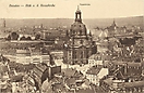 Neumarkt und Frauenkirche, Dresden - Blick von der Kreuzkirche, historische Ansichtskarte 1912