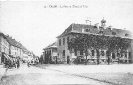 Place et Hôtel de ville, Thann (Alsace), carte postale historique 1908