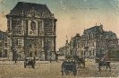 Rue et Porte Notre Dame, Cambrai, carte postale historique, 1917