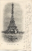 Eiffel Tower, Paris, historic postcard, 1903 