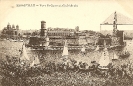Le Fort Saint Jean et au fond, la Cathédrale, Marseille, carte postale historique