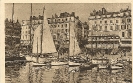 Un coin du vieux port, Restaurant Basso, Marseille, carte postale historique