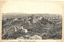 Route de Vals et vue générale, Aubenas, carte postale historique 1916