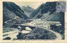Dauphiné - Route de la Bérarde, le PLan du Lac, le Vénéon et les Fétoules, carte postale historique
