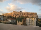 Akropolismuseum, Blick auf die Athener Akropolis (November 2009)
