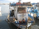 Typisches Fischerboot am Hafen in Vari bei Athen, 26.10.2009