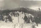 famille bourgeoise en Allemagne entre 1900 und 1910, excursion en hiver, photographie historique