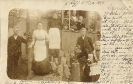 Familienfoto in Leipzig-Kleinzschocher, 1909, Historische Fotografie 