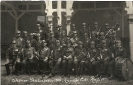Musikkapelle Edi Kugler, Wiener Deutschmeister, historisches Gruppenfoto als Postkarte Konzipiert 