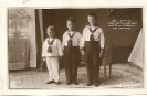 Prinz Wilhelm, Prinz Louis Ferdinand und Prinz Hubertus von Preussen, historische Fotografie, Original-Aufnahme von Selle & Kuntze-Niederastroth, Königlicher Hoffotograph in Potsdam 