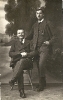 historische Fotografie-Zwei elegante Männer, 1918
