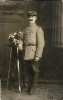 Historische Fotografie-Feldwebel in Uniform 1917-Atelier L.A.Hirsch in Ploest, Bulgarien 
