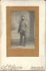 Soldat en uniforme, photographie historique, A.Wagnies, 35, Rue de Lorraine (près du pont St. Vincent de Paul), Roubaix 