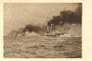 Kriegsflotte mit Schiffe aus dem 1. Weltkrieg, historische Ansichtskarte 