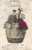 Heißluftballon, historische Postkarte, 1912