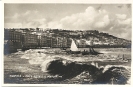 Napoli, Mare agitato a Margellina, cartoline storica 