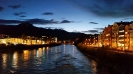 Innbrücke, Innsbruck - Abenddämmerung 