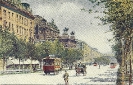 Opernring, Wien, historische Ansichtskarte