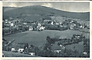 Bad Flinsberg, Blick auf Kurhaus und Heufuder - Historische Ansichtskarte 1925 