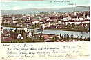 Aare, Kettenbrücke, Aargau (AG) - historische Ansichtskarte 1904