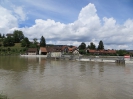 Reuss-Wehr, Blick auf Windisch, Standort: Gebenstorf, Aargau