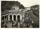 Mühlbrunnenkolonnade, Karlsbad, historische Ansichtskarte 