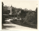 Stadtpark mit Gartenzeile, Karlsbad (Karlovy), historische Fotografie, L.W.K-Verlag