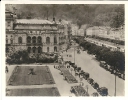 Theaterplatz, Karlsbad (Karlovy), historische Fotografie, L.W.K-Verlag