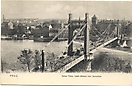 Kaiser Franz Josef-Brücke vom Belvedère, Prag - historische Ansichtskarte 
