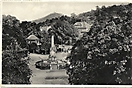 Kriegerdenkmal und Emanatorium, Teplitz-Schönau (Teplice), historische Ansichtskarte  