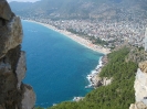 Alanya-Ehmedek, auf der Burg von Alanya, Panoramablick nach Unten, 26.06.2010