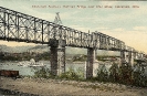 Cincinnati Southern Railroad Bridge over Ohio River, Cincinnati, Ohio, historic postcard